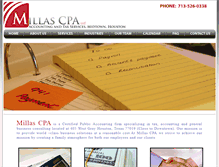 Tablet Screenshot of millascpa.com